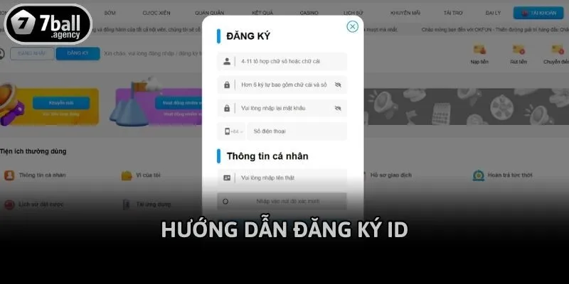 Hướng dẫn đăng ký ID