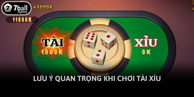 Lưu ý quan trọng khi chơi tài xỉu