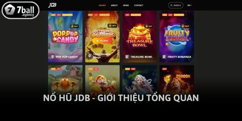 Nổ hũ JDB - Giới thiệu tổng quan